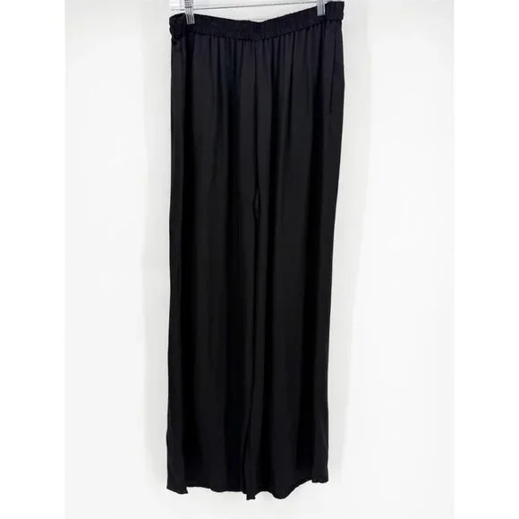 Everlane • Black The Satin Pull On Pant L - Picture 3 of 6